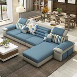 布艺沙发单人双人三人小户型组合客厅沙发简欧现代简约日式创意多功能小沙发