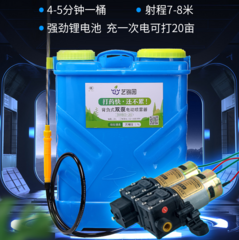 电动喷雾器背负式双泵高压12v多功能锂电池农用果树打农药机