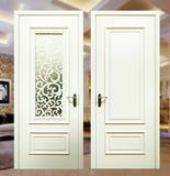 美式套装门纯白色烤漆门贴板复合实木门室内房门卫生间门
